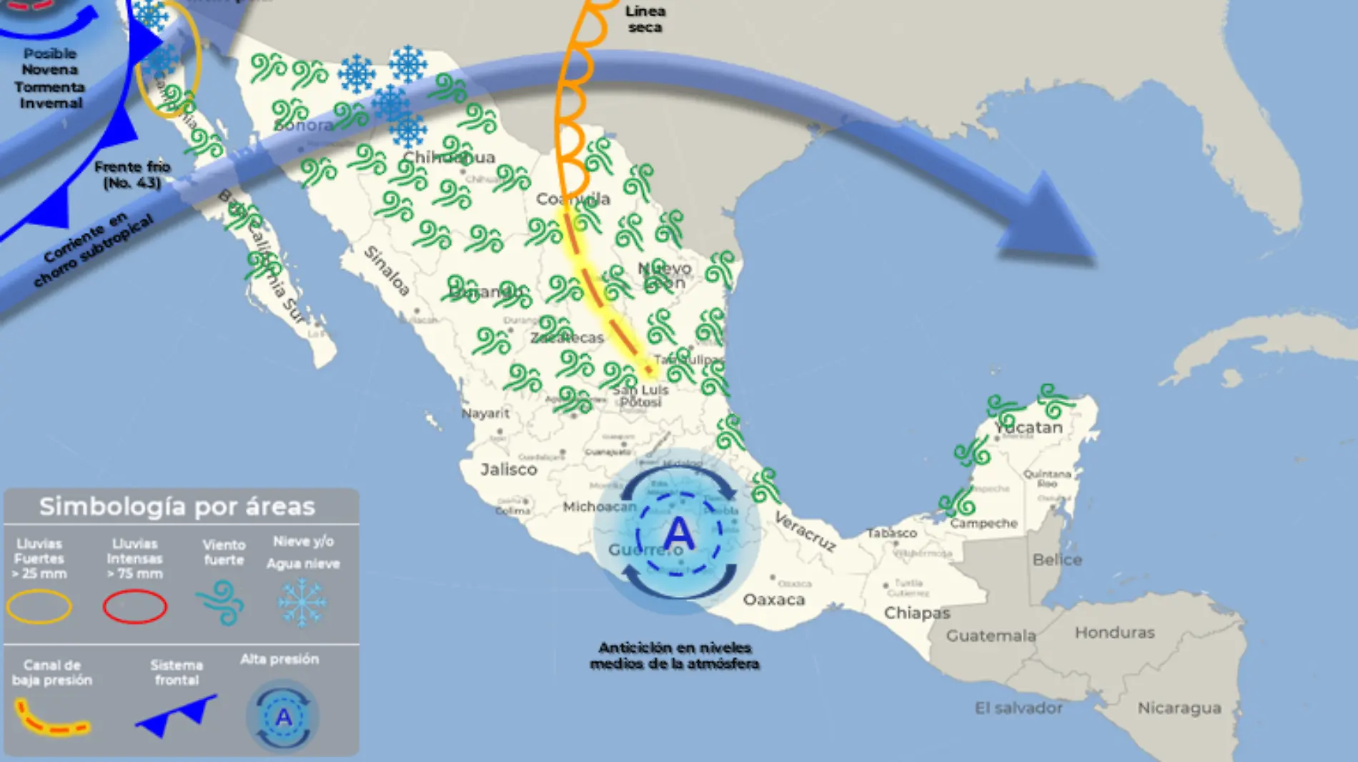 MAPA clima 30 de marzo